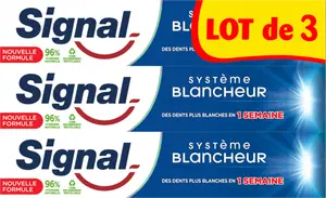 DENTIFRICE SYSTÈME BLANCHEUR SIGNAL