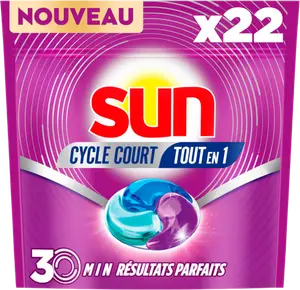 Capsules Pour Lave Vaisselle Tout En 1 Cycle Court Sun