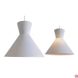 CHAPEAU ABATJOUR PR SUSPENSION BLC D50 H43CM