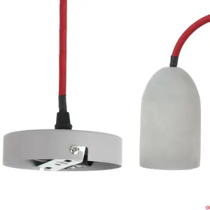 LAMPE SUSPENSION EFFET BÉTON H 9CM