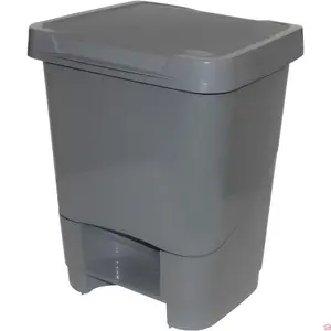 Poubelle à Pédale en Plastique 20 Litres Avec Couvercle Fermeture Hygiénique