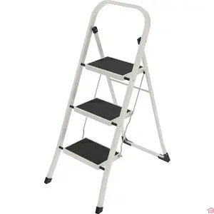 Escabeau 3 Marches Avec Tapis Antidérapant en Acier Sonecol