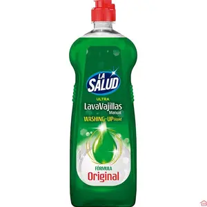 LIQUIDE VAISSELLE ORIGINAL 1 LITRE NETTOYANT BRILLANT ANTI-GRAISSE LA SALUD
