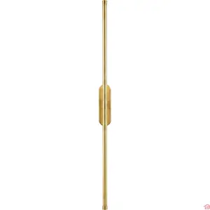 APPLIQUE MURALE LED DESIGN DORÉE LYSA 12 W LUMIÈRE CHAUDE 3000 K HAUTEUR 800 MM