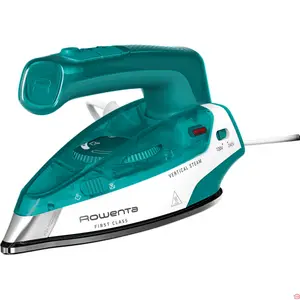 Fer à Repasser Vapeur de Voyage Pliable Rowenta First Class 1000 W Avec Double Voltage, Défroissage Vertical et Semelle Microsteam 200 Trous