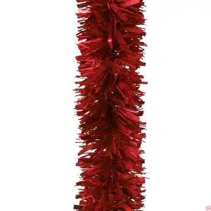 GUIRLANDE CHEVEUX D’ANGE ROUGE MAT 12 X 180 CM