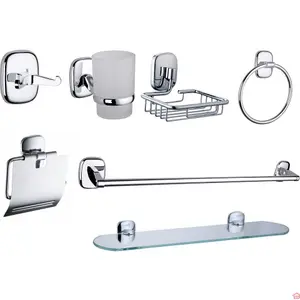 ENSEMBLE ACCESSOIRES DE SALLE DE BAIN GALA 7 PIÈCES SET ÉQUIPEMENT ET DÉCORATION SALLE DE BAIN DESIGN MODERNE