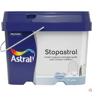 STOPASTRAL ASTRAL 5 KILOGRAMMES ENDUIT INTÉRIEUR PRÊT À L’EMPLOI POUR LISSAGE ET REBOUCHAGE DES MURS