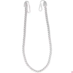 Embrasse de Rideau en Corde Tressée Blanche Câble Rayonné Petit Modèle Accessoire Décoratif