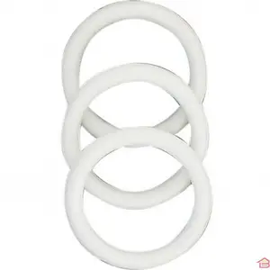 Anneaux en Pvc Blanc 25 Millimètres Lot de 10 Anneaux Polyvalents pour Organisation et Rangement