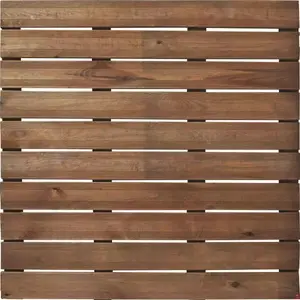 DALLE TERRASSE EN BOIS BOLENIA MARRON 100 X 100 CM ÉPAISSEUR 3.6 CM