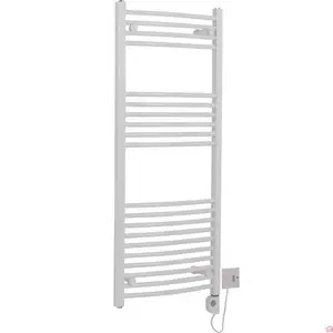 SÈCHE-SERVIETTE ÉLECTRIQUE UNO 1170X500 BLANC EN ACIER AVEC PROTECTION IP44