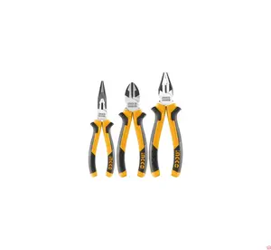SET DE 3 PINCES UNIVERSEL + DIAGONALE + BEC LONG - INGCO