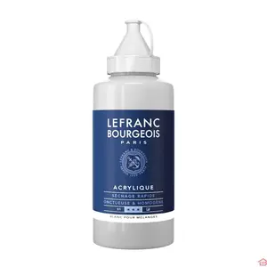PEINTURE ACRYLIQUE FINE 750 ML BLANC POUR MÉLAN - LEFRANC & BOURGEOIS