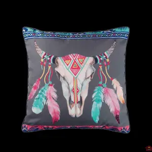 Coussin Passepoil 40x40 Cm Polyester Imprime Phoenix