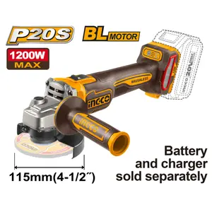 Meuleuse d'angle 20V Brushless 1200W INGCO CAGLI221153