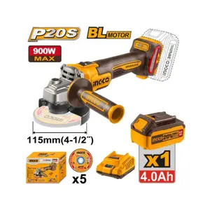 Meuleuse angulaire sans fil 900W INGCO CAGLI261521