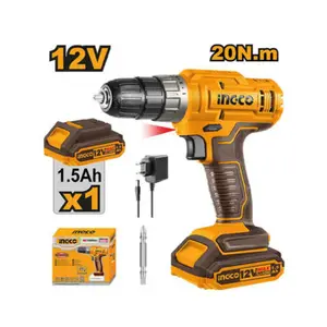 Perceuse sans fil 12V 20N.m INGCO CDLI1218