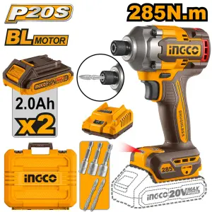 Visseuse à choc 20V 2batteries 285Nm INGCO CIRLI2028