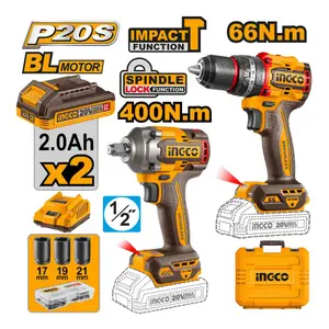 Kit combiné sans fil 2 pièces 20V INGCO CKLI20275