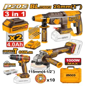 Kit combiné sans fil de 3 outils INGCO COSLI241198