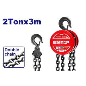 PALAN A CHAINE 2T 3M EMTOP ECBK120
