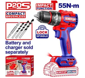 PERCEUSE/VISSEUSE À PERCUSION SANS FIL – 20V 55NM ECIDL205581