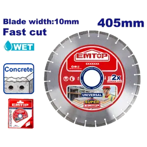 DISQUE DIAMANT POUR BETON Ø 405 EMTOP EDDC044052