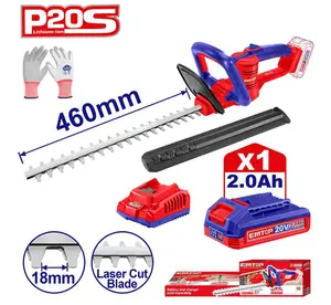 TAILLE-HAIE SANS FIL + BATTERIE 2.0AH EMTOP ELHT204611