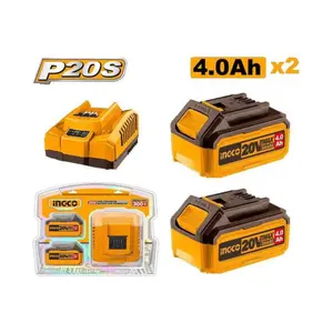 Kit batterie et chargeur Lithium-Ion P20S INGCO FBCPK1424