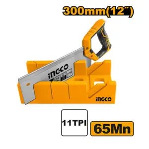 Boîte à onglets et scie à dos 300mm INGCO HMBSK30082