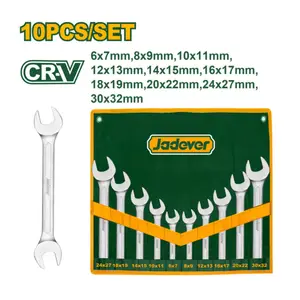 10Pcs double open end spanner set Jadever JDDS2M10