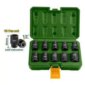 Jeu de 10 douilles à chocs 1/2&Prime; JDMS1D01