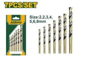 Ensemble De Forets Hélicoïdaux Hss De 7 Pièces Jadever JDTD3K01