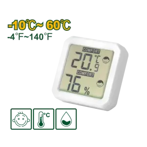 Compteur numérique d'humidité 0-100% et de température 10-60°c JDTM1501