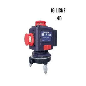 Niveau laser 16 lignes 4D 2 batteries LL2216