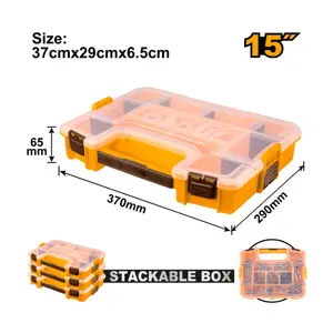 Boîte de Rangement Plastique 15&prime; Pbx1511 Ingco