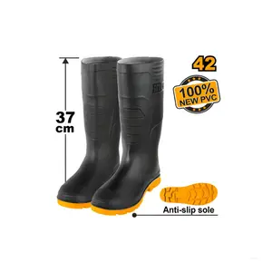 Bottes PVC noires Taille 42 INGCO SSH092LYB.42