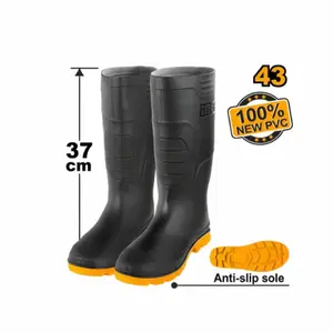 Bottes PVC noires Taille 43 INGCO SSH092LYB.43