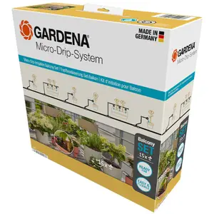 Kit d’arrosage goutte-à-goutte pour balcon- jusqu’à 15 plantes- Gardena