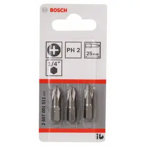 Jeu de 3 Embouts Ph2-25 Extra Dur 2607001511