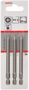 JEU DE 3 EMBOUTS PH2-89 EXTRA DUR 2607001535