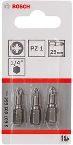 Jeu de 3 Embouts Pz1-25 Extra Dur 2607001554
