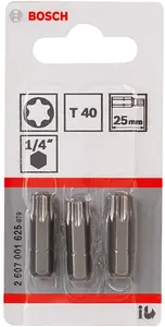 Jeu de 3 Embouts Xh T40 25mm 2607001625