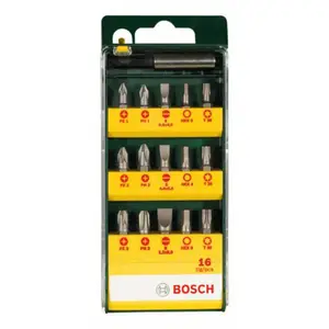 ASSORT D'EMBOUTS 16 PCS L25 AVEC 6 PAN 2607019453