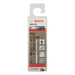 JEU 10 FORET INOX HSS CO 2X29X49 2608585874