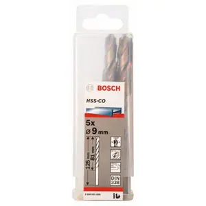 Jeu 5 Foret A Metaux Hss-Co 9x81x125 2608585896