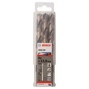 JEU 5 FORETS HSS-CO 12,5X101X151MM STANDARD 2608585904