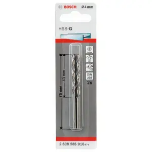 2 FORETS HSS-G 4,0X43X75MM 2608585916