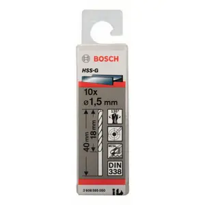 JEU 10 FORETS A METAUX HSS-G 1,5X18X40M 2608595050